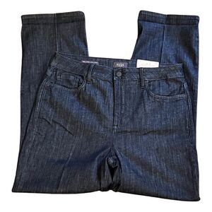 NYDJ Relaxed Straight Dark Wash mid rise jeans size 10,NWT